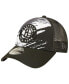 ფოტო #2 პროდუქტის Men's Black Brooklyn Nets Marble 9FORTY Trucker Snapback Hat