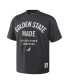 Фото #3 товара Men's NBA x Anthracite Golden State Warriors Heavyweight Oversized T-shirt