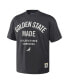 ფოტო #3 პროდუქტის Men's NBA x Anthracite Golden State Warriors Heavyweight Oversized T-shirt