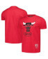 Men's and Women's Red Chicago Bulls Hardwood Classics MVP Throwback Logo T-shirt