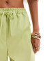 ASOS DESIGN tailored pull on trouser in light green