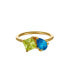 18K Gold Plated Brass Cubic Zirconia Ring