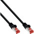 Фото #2 товара InLine 100pcs. Bulk-Pack Patch Cable S/FTP PiMF Cat.6 PVC copper black 0.5m