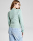 Фото #2 товара Women's Puff-Sleeve Sweater, Created for Macy's