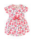 ფოტო #2 პროდუქტის Toddler Girls Organic Cotton Short-Sleeve Dresses 2pk, Coral Rose