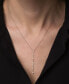 ფოტო #2 პროდუქტის Diamond Vertical Line Lariat Necklace (1/3 ct. t.w.) in 10k White Gold, 17" + 1" extender, Created for Macy's