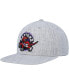 Фото #1 товара Men's Heather Gray Toronto Raptors Hardwood Classics 2.0 Snapback Hat