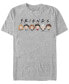 Фото #1 товара Men's Friends Chibi Friends Short Sleeve T-shirt