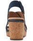ფოტო #3 პროდუქტის Women's Giselle Cove Slingback Platform Wedge Sandals