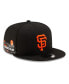 ფოტო #1 პროდუქტის x MLB Men's Black San Francisco Giants 9FIFTY Snapback Hat