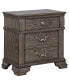 Фото #1 товара Hamilton 29" Solid Wood 3-Drawer Nightstand with Universal Serial Bus Ports