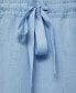 ფოტო #3 პროდუქტის Women's Linen Wide-leg Pants