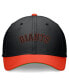 Фото #4 товара Men's Black/Orange San Francisco Giants Cooperstown Collection Rewind Swooshflex Performance Hat