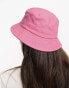 ASOS DESIGN washed canvas bucket hat in pink