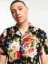 ASOS DESIGN revere shirt in bright floral print