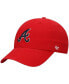 ფოტო #2 პროდუქტის Men's '47 Red Atlanta Braves Team Clean Up Adjustable Hat