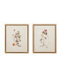 Фото #1 товара Martha Stewart French Herbarium Set Framed Linen Canvas 2-Pc Set