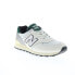 Фото #2 товара New Balance 574 U574VX2 Mens White Leather Lace Up Lifestyle Sneakers Shoes