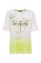 ფოტო #1 პროდუქტის Women's 100% Cotton Embellished Placement Print T-Shirt