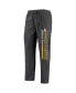 Фото #3 товара Men's Heathered Charcoal and Black Appalachian State Mountaineers Meter T-shirt and Pants Sleep Set