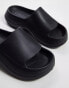 Topshop Peri curvy slider in black Черный, 40 - фото #4