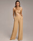 Фото #3 товара Women's Pleat Front Wide-Leg Pants