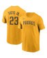 Фото #1 товара Men's Fernando Tatis Jr. Gold San Diego Padres Name and Number T-shirt