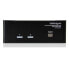 Фото #3 товара StarTech.com 2 Port Dual DVI USB KVM Switch with Audio & USB 2.0 Hub - 2048 x 1536 pixels - Black