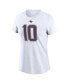 ფოტო #3 პროდუქტის Women's Mac Jones White New England Patriots Player Name Number T-shirt
