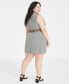 Фото #4 товара Plus Size Double-Weave Sheath Dress, Created for Macy's