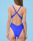Фото #5 товара Women's Mindful Solids Plunge One Piece Swimsuits