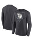 Фото #1 товара Men's Anthracite Cleveland Guardians Icon Legend Performance Long Sleeve T-shirt