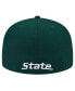 Фото #4 товара Men's Green Michigan State Spartans Throwback 59FIFTY Fitted Hat