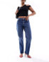 New Look baggy straight leg jean in blue Голубой, 36 - фото #1