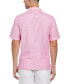 Фото #2 товара Рубашка Cubavera мужская классическая из льняного смесового материала с коротким рукавом и застежкой на пуговицы