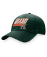 Фото #4 товара Men's Green Miami Hurricanes Slice Adjustable Hat