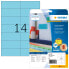 HERMA Coloured labels A4 105x42.3 mm blue paper matt 280 pcs. - Blue - Self-adhesive printer label - A4 - Paper - Laser/Inkjet - Removable