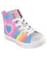 Фото #1 товара Little Girl's Twinkle Toes: Twinkle Hearts - Heart Pop Light Up Casual Sneakers from Finish Line