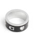 ფოტო #2 პროდუქტის Faux Stone Signature Horse Carriage Band Rings