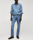 Фото #7 товара Men's Regular-Fit Cotton Chambray Shirt