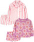 Фото #1 товара Toddler 4-Piece Pajama Tops & Shorts Set 5T