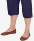 ფოტო #5 პროდუქტის Plus Size All American Twill Capri Pants with Pockets