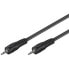 Фото #1 товара Wentronic Goobay AUX Audio Connector Cable, 3.5 mm Stereo, flat cable, 2.5 m, 3.5mm, Male, 3.5mm, Male, 2.5 m, Black