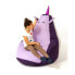 Pouffe GO GIFT Purple Oxford 105 x 80 cm