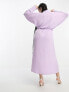 Фото #5 товара ASOS DESIGN Curve plunge neck batwing midi dress in lilac