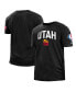 Фото #2 товара Men's Black Utah Jazz 2021/22 City Edition Brushed Jersey T-shirt