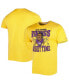 Фото #1 товара Men's Justin Jefferson Gold Minnesota Vikings Caricature Player Tri-Blend T-shirt