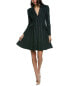 Carolina Herrera Button Front Wool-Blend Mini Dress Women's