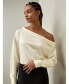 Фото #2 товара Women's Silk Chic One-Shoulder Top