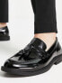 schuh Randall tassel loafers in black